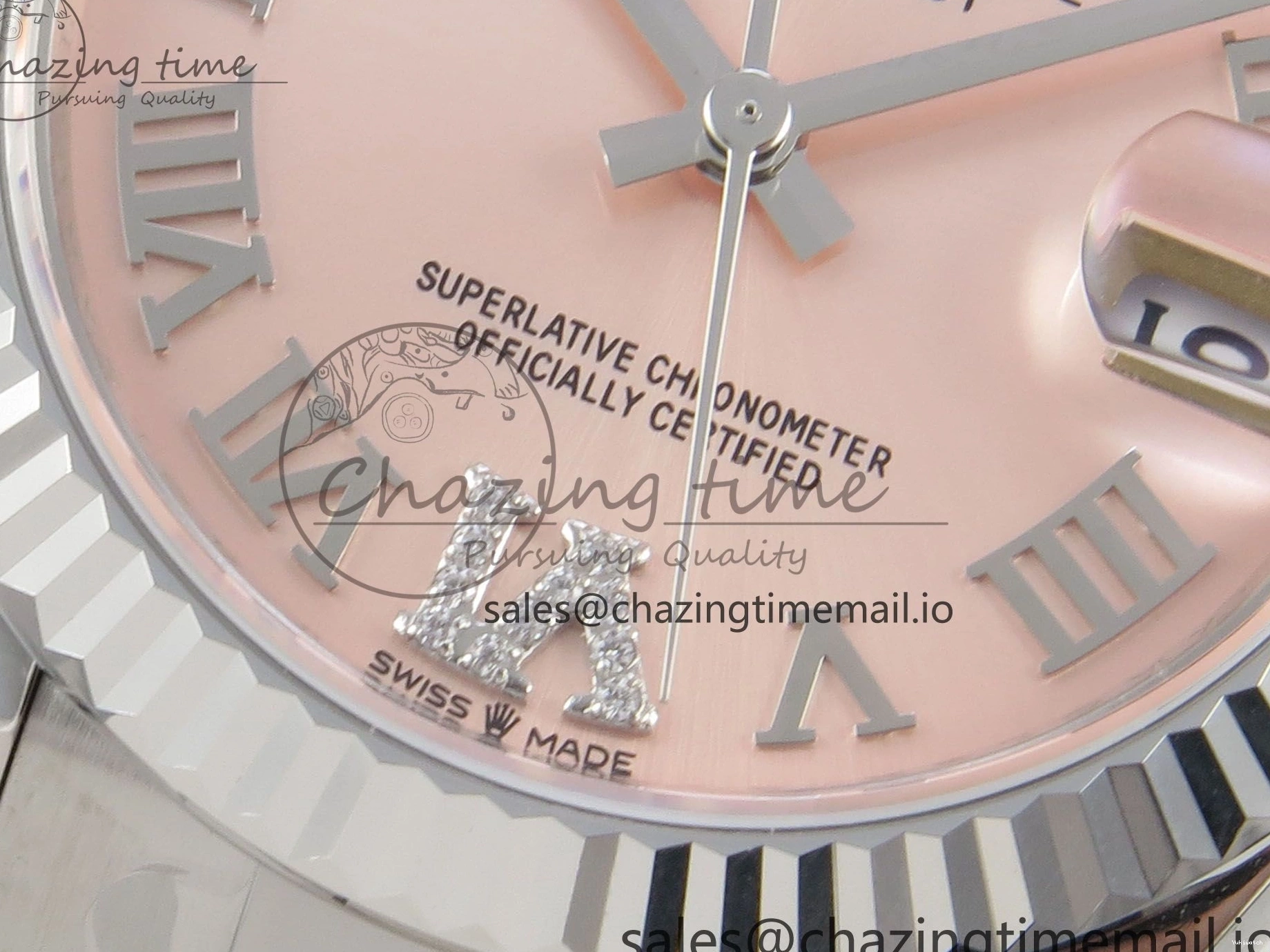 904L on 278274 31 Edition 1:1 Steel Diamonds Roman HZ Dial DateJust Best Bracelet Cal.2236 Oyster THBF SS RG 0509